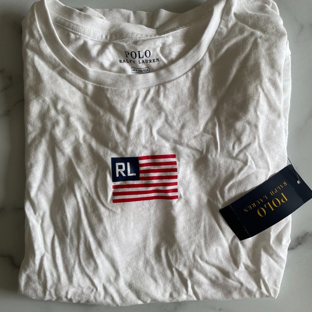 Raulph Lauren Flag Tee sz M